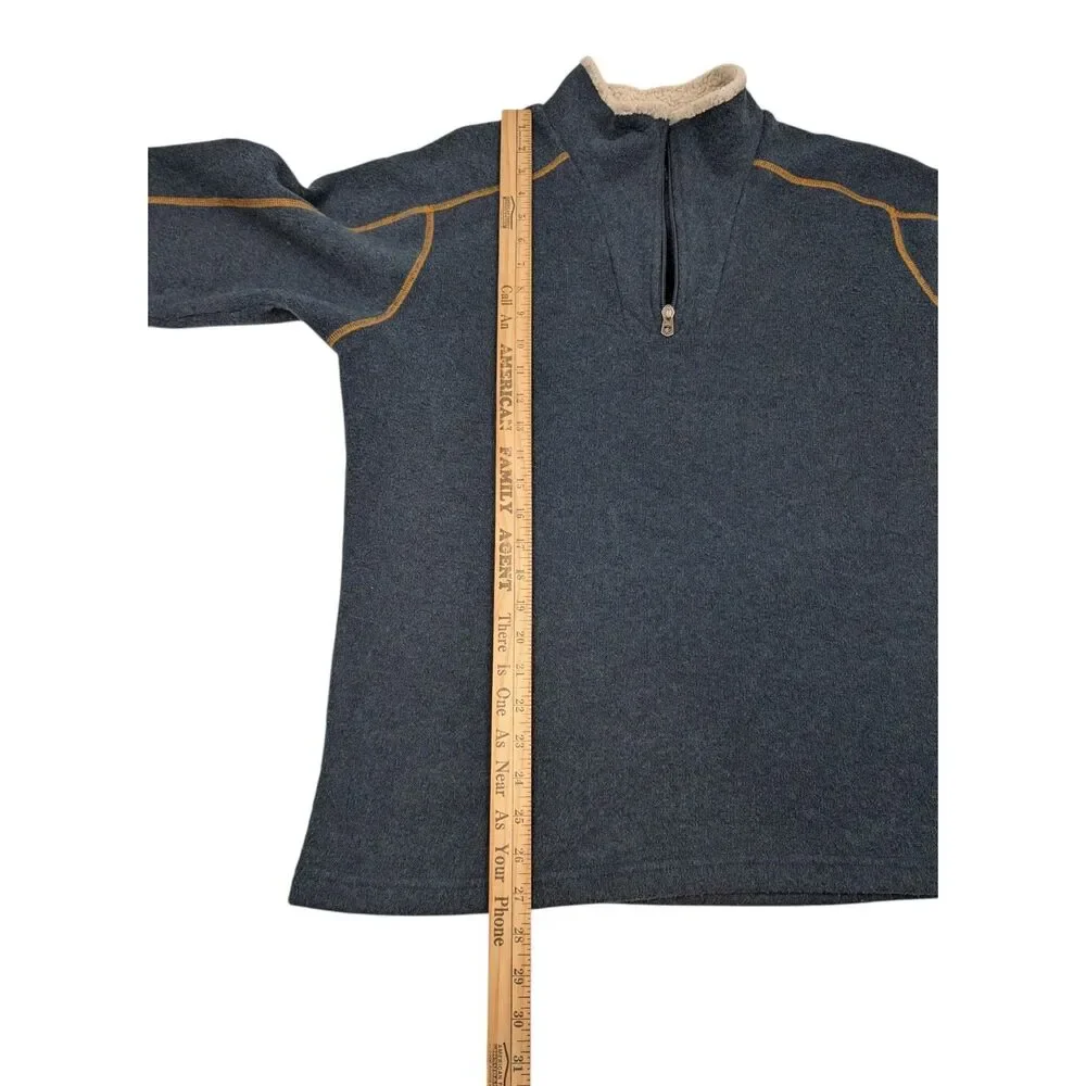 Kuhl Alfpaca Fleece‎ Pullover Jacket Men’s Medium Blue 1/4 Zip Classic Fit